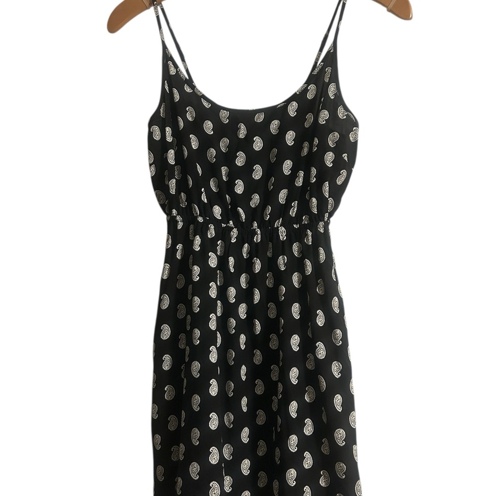 🌿🛍️GAP Black and White Patterned Mini Dress size S